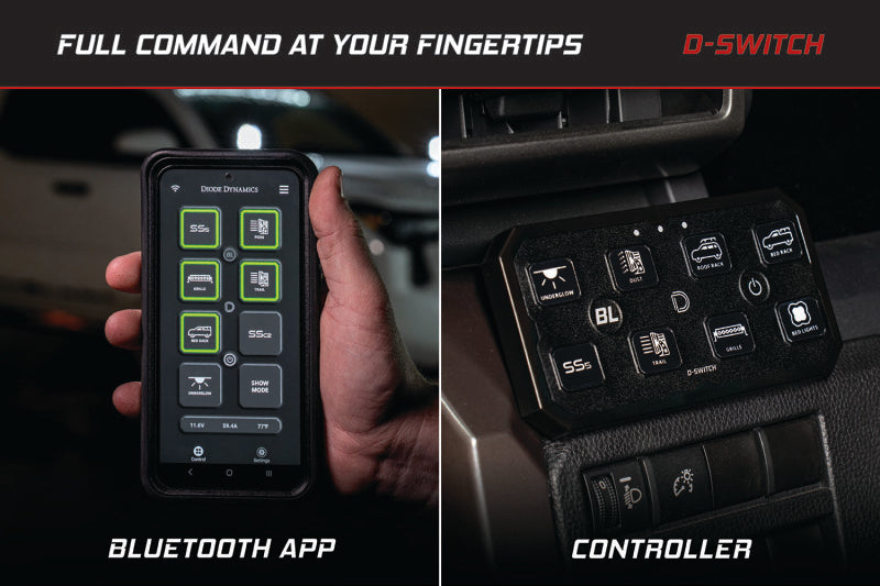 Diode Dynamics 07-17 Jeep Wrangler JK D-Switch Hub Mounting Kit-Light Mounts-Grocery Getter Performance