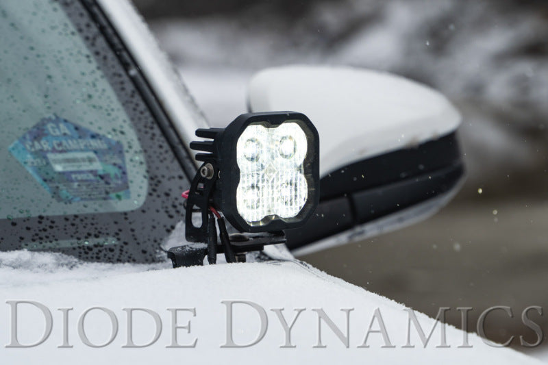 Diode Dynamics 10-21 Toyota 4Runner Stage Series 2in LED Ditch Light Kit - Yellow Pro Combo-Light Bars & Cubes-Grocery Getter Performance