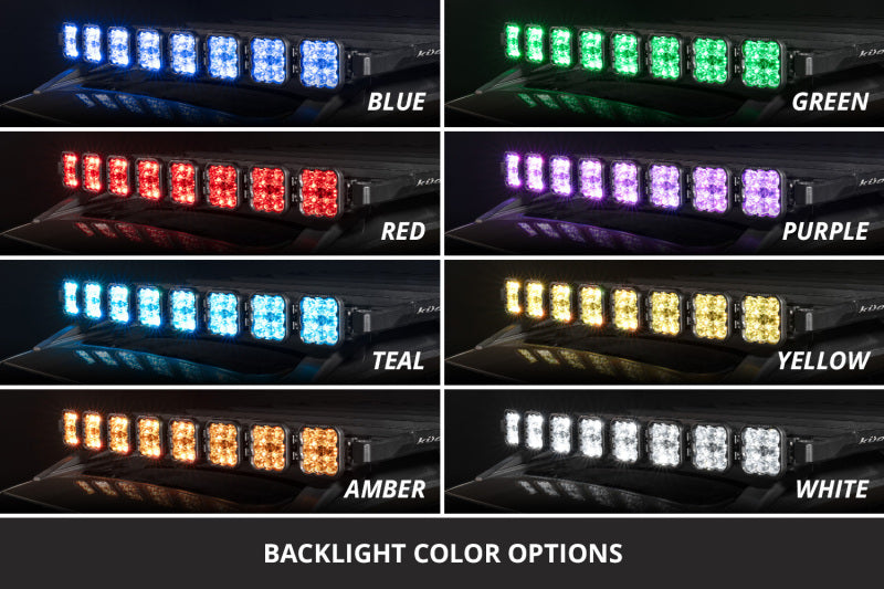 Diode Dynamics 10-24 Toyota 4Runner DEK Roof Rack 7-Pod SS5 Sport Light Bar - White Driving-Light Bars & Cubes-Grocery Getter Performance