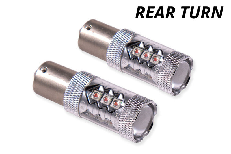 Diode Dynamics 1156 LED Bulb HP48 LED - Red (Pair)-Bulbs-Grocery Getter Performance