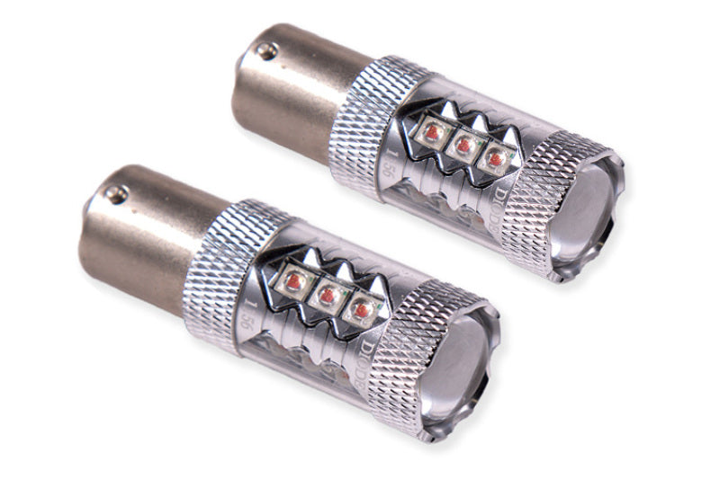 Diode Dynamics 1156 XP80 LED Bulb - Red (Pair)-Bulbs-Grocery Getter Performance