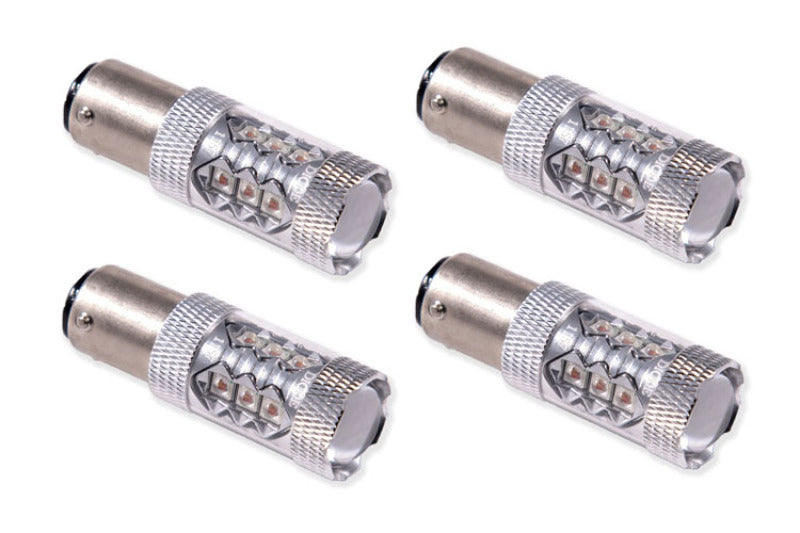 Diode Dynamics 1157 LED Bulb XP80 LED - Red Four-Bulbs-Grocery Getter Performance