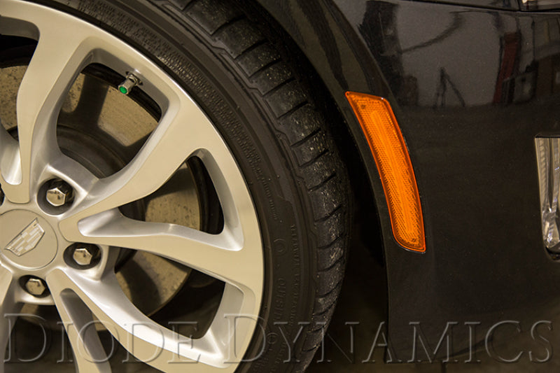 Diode Dynamics 14-19 Cadillac ATS Cadillac ATS LED Sidemarkers (Pair) - Amber-Light Accessories and Wiring-Grocery Getter Performance