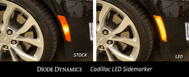 Diode Dynamics 14-19 Cadillac ATS Cadillac ATS LED Sidemarkers (Pair) - Amber-Light Accessories and Wiring-Grocery Getter Performance