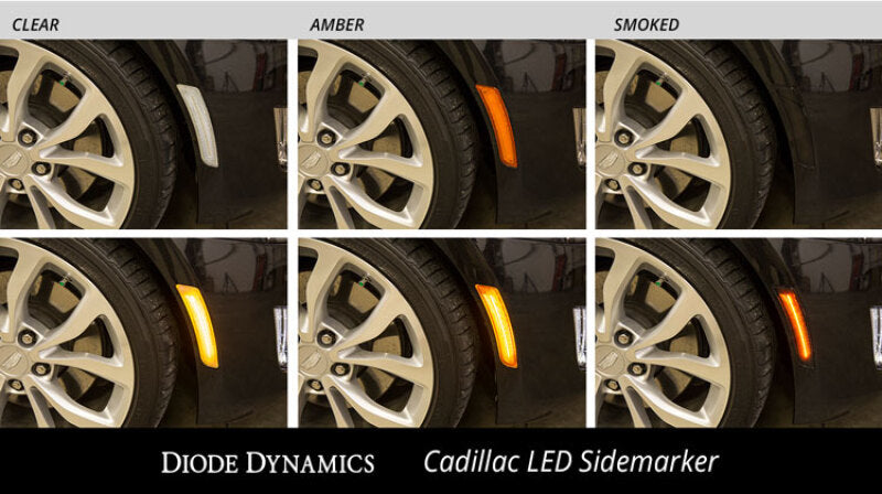 Diode Dynamics 14-19 Cadillac ATS/CTS Cadillac LED Sidemarkers Non V (Pair) Clear-Light Accessories and Wiring-Grocery Getter Performance