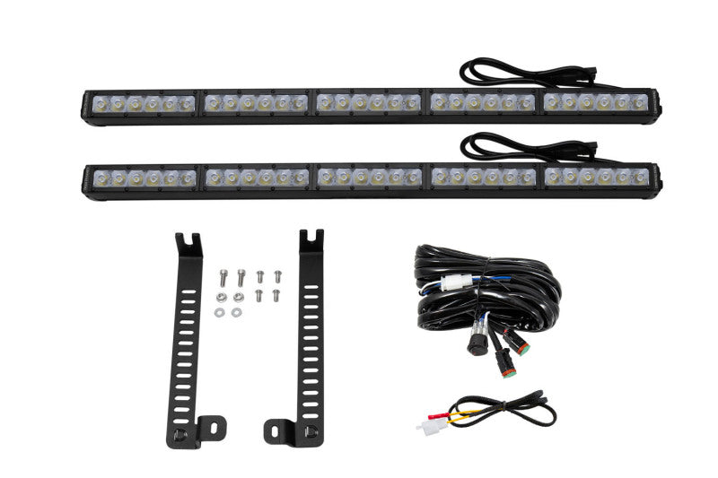 Diode Dynamics 14-19 Toyota 4Runner SS30 Dual Stealth Lightbar Kit - White Driving-Light Mounts-Grocery Getter Performance