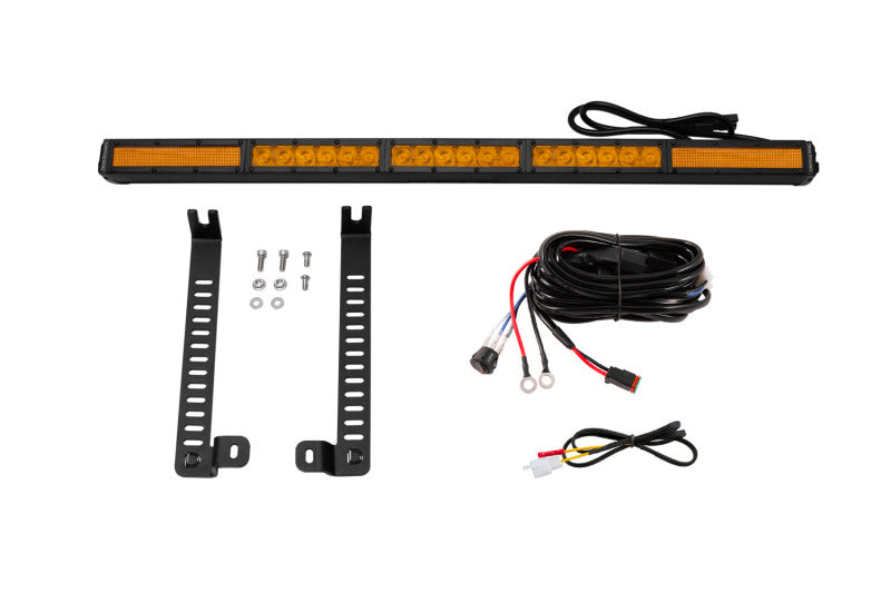 Diode Dynamics 14-19 Toyota 4Runner SS30 (Single) Stealth Lightbar Kit - Amber Combo-Light Mounts-Grocery Getter Performance