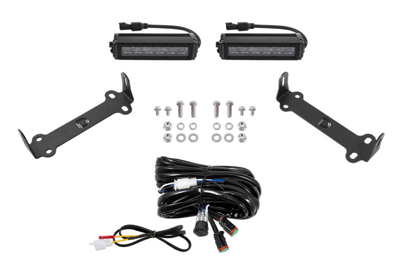 Diode Dynamics 14-21 Toyota 4Runner Stage Series SAE/DOT LED Lightbar Kit - Amber Driving-Light Mounts-Grocery Getter Performance