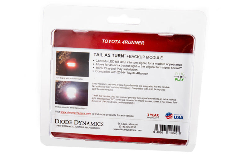 Diode Dynamics 14-21 Toyota 4Runner Tail as Turn Module +Backup Module (USDM) Module Only-Light Accessories and Wiring-Grocery Getter Performance