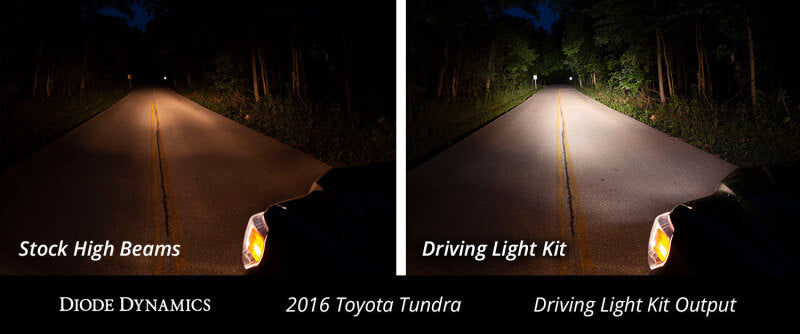 Diode Dynamics 14-21 Toyota Tundra SS12 Driving Light Kit - Amber Wide-Light Bars & Cubes-Grocery Getter Performance