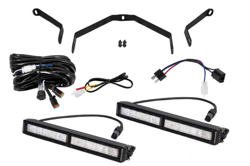 Diode Dynamics 14-21 Toyota Tundra SS12 Driving Light Kit - White Wide-Light Bars & Cubes-Grocery Getter Performance