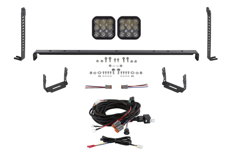 Diode Dynamics 14-23 Toyota 4Runner SS5 Stealth Grille LED 2-Pod Kit Sport - White Driving-Light Accessories and Wiring-Grocery Getter Performance