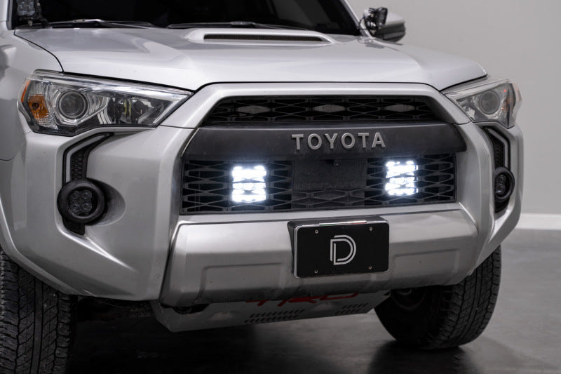Diode Dynamics 14-23 Toyota 4Runner SS5 Stealth Grille LED 4-Pod Kit Sport - White Combo-Light Accessories and Wiring-Grocery Getter Performance