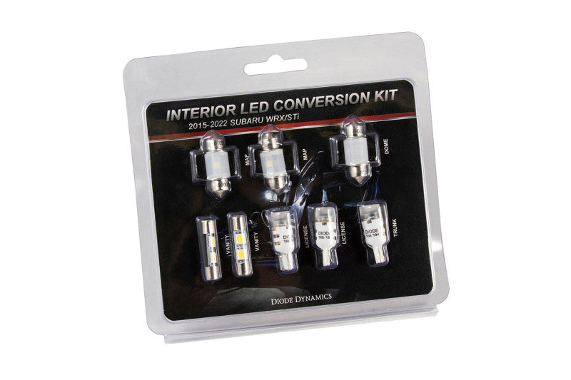 Diode Dynamics 15-19 Subaru WRX Interior Light Kit Stage 1 - Cool - White-Bulbs-Grocery Getter Performance