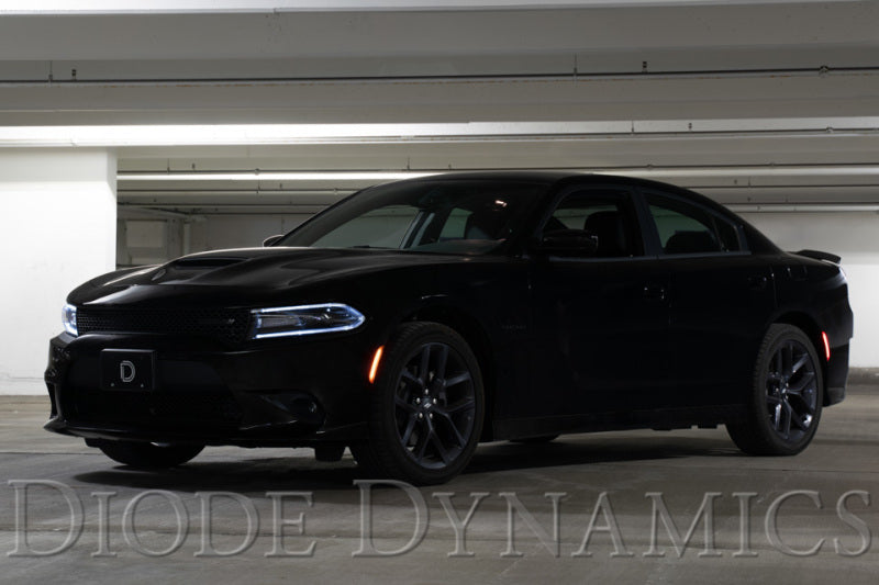 Diode Dynamics 15-21 Dodge Charge LED Sidemarkers - Clear (set)-Light Accessories and Wiring-Grocery Getter Performance
