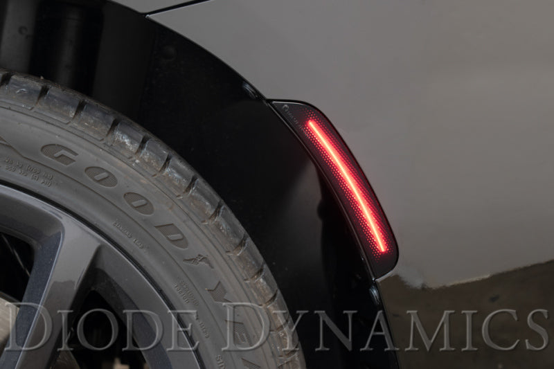 Diode Dynamics 15-21 Dodge Charger LED Sidemarkers - Amber Red (set)-Light Accessories and Wiring-Grocery Getter Performance