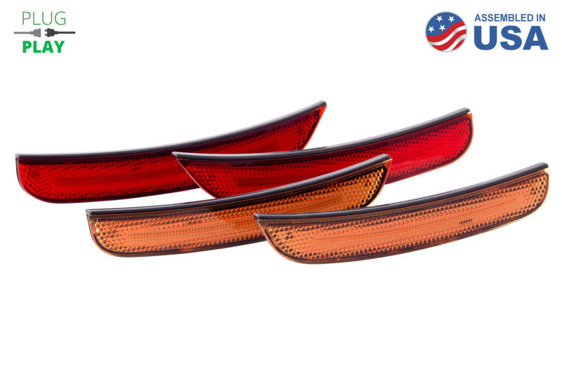 Diode Dynamics 15-21 Dodge Charger LED Sidemarkers - Amber Red (set)-Light Accessories and Wiring-Grocery Getter Performance