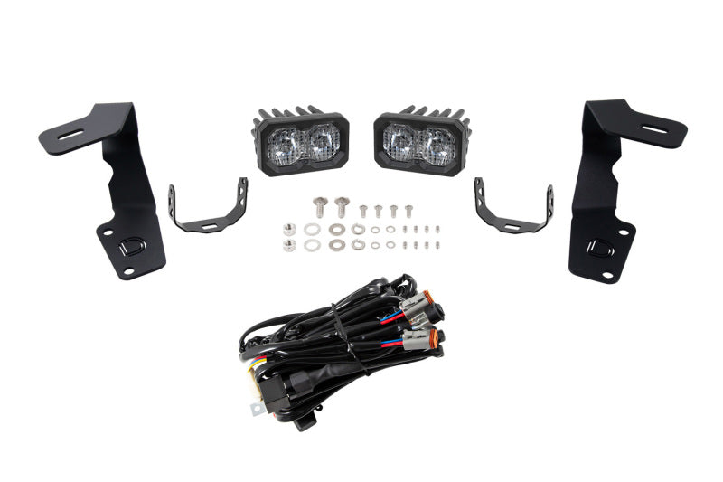 Diode Dynamics 15-21 Subaru WRX/STi Pro Stage Series 2in LED Ditch Light Kit - White Combo-Light Bars & Cubes-Grocery Getter Performance