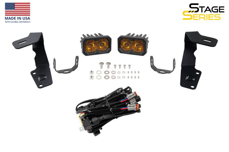 Diode Dynamics 15-21 Subaru WRX/STi Pro Stage Series 2in LED Ditch Light Kit - White Combo-Light Bars & Cubes-Grocery Getter Performance