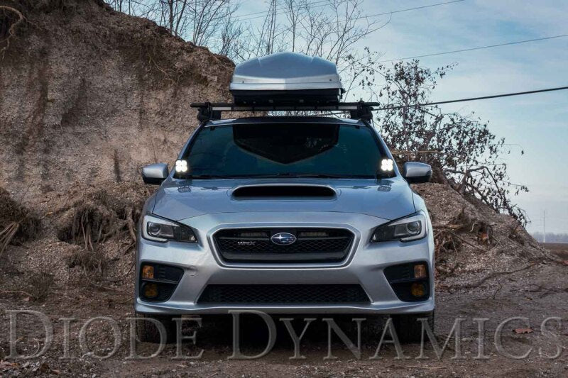 Diode Dynamics 15-21 Subaru WRX/STi Sport SS3 LED Ditch Light Kit - White Combo-Light Bars & Cubes-Grocery Getter Performance