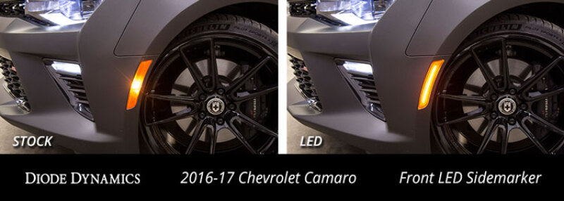 Diode Dynamics 16-21 Chevrolet Camaro LED Sidemarkers Smoked (set)-Light Accessories and Wiring-Grocery Getter Performance