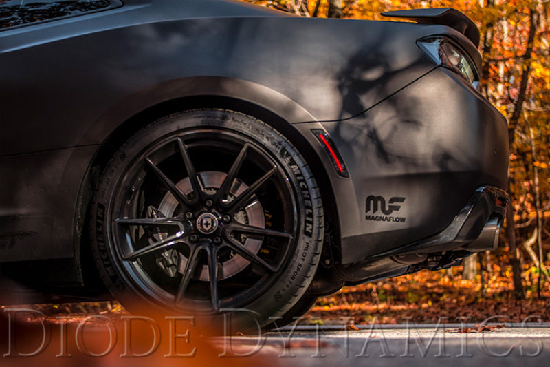 Diode Dynamics 16-21 Chevrolet Camaro LED Sidemarkers Smoked (set)-Light Accessories and Wiring-Grocery Getter Performance