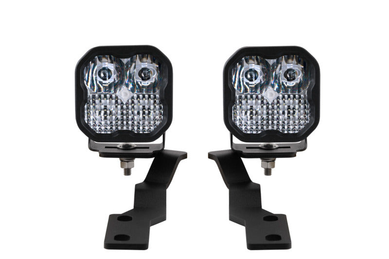 Diode Dynamics 16-21 Toyota Tacoma Pro SS3 LED Ditch Light Kit - White Combo-Light Bars & Cubes-Grocery Getter Performance