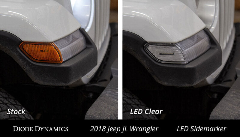 Diode Dynamics 18-21 Jeep JL Wrangler/Gladiator Sidemarkers - Amber (set)-Light Accessories and Wiring-Grocery Getter Performance