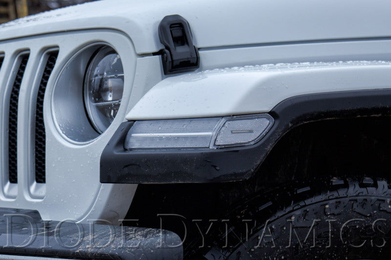 Diode Dynamics 18-21 Jeep JL Wrangler/Gladiator Sidemarkers Clear (set)-Light Accessories and Wiring-Grocery Getter Performance