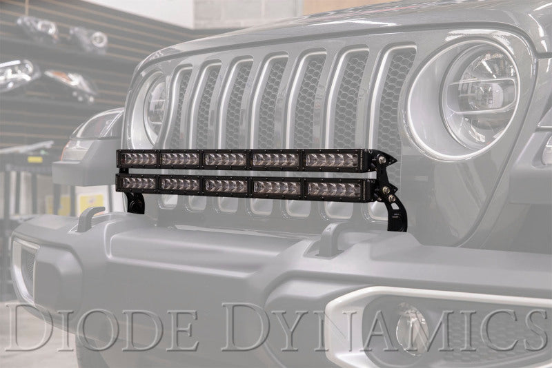 Diode Dynamics 18-21 Jeep JL Wrangler/Gladiator SS30 Bumper Bracket Kit-Light Bars & Cubes-Grocery Getter Performance