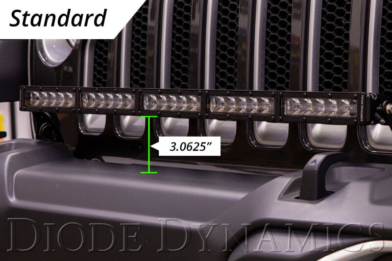 Diode Dynamics 18-21 Jeep JL Wrangler/Gladiator SS30 Bumper Bracket Kit - White Combo Dual-Light Bars & Cubes-Grocery Getter Performance