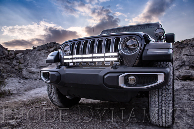 Diode Dynamics 18-21 Jeep JL Wrangler/Gladiator SS30 Bumper Bracket Kit - White Combo Dual-Light Bars & Cubes-Grocery Getter Performance