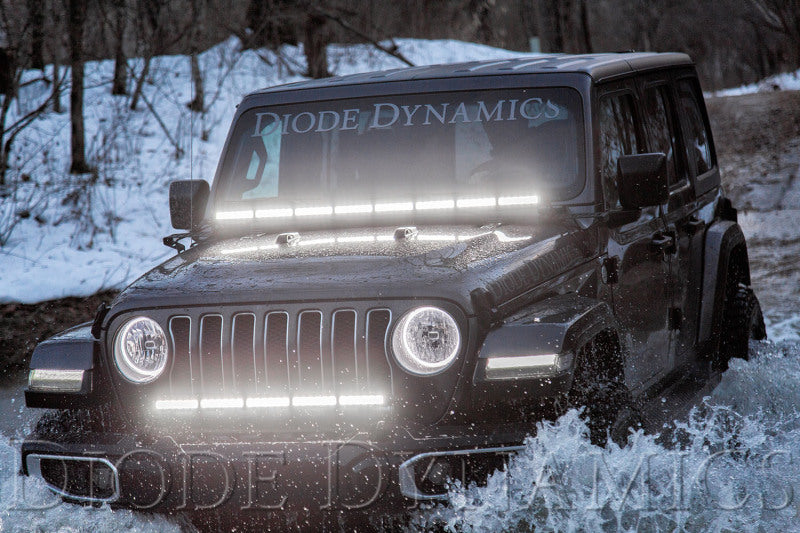 Diode Dynamics 18-21 Jeep JL Wrangler/Gladiator SS30 Bumper Bracket Kit - White Driving Dual-Light Bars & Cubes-Grocery Getter Performance