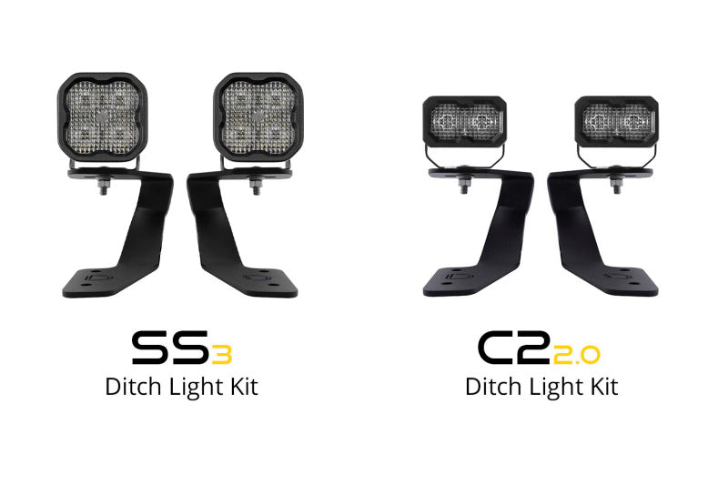 Diode Dynamics 18-21 Subaru Crosstrek Pro SS3 LED Ditch Light Kit - White Combo-Light Bars & Cubes-Grocery Getter Performance