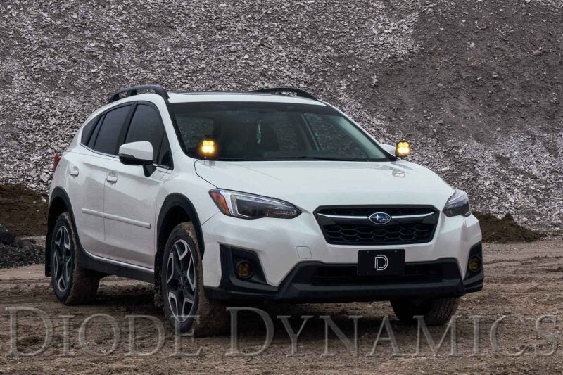 Diode Dynamics 18-21 Subaru Crosstrek Pro SS3 LED Ditch Light Kit - Yellow Combo-Light Bars & Cubes-Grocery Getter Performance