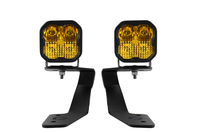 Diode Dynamics 18-21 Subaru Crosstrek Sport SS3 LED Ditch Light Kit - Yellow Combo-Light Bars & Cubes-Grocery Getter Performance