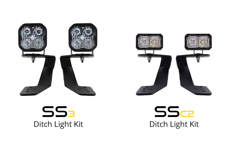 Diode Dynamics 18-21 Subaru Crosstrek Stage Series 2in LED Ditch Light Kit - Yellow Pro Combo-Light Bars & Cubes-Grocery Getter Performance