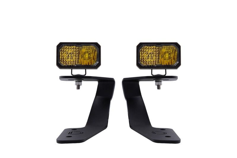 Diode Dynamics 18-21 Subaru Crosstrek Stage Series 2in LED Ditch Light Kit - Yellow Pro Combo-Light Bars & Cubes-Grocery Getter Performance