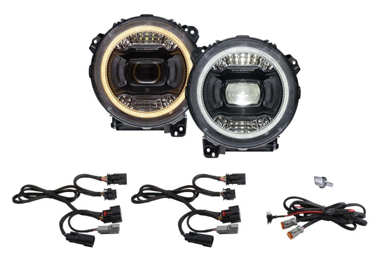 Diode Dynamics 18-23 Jeep JL Wrangler Elite LED Headlamps-Headlights-Grocery Getter Performance