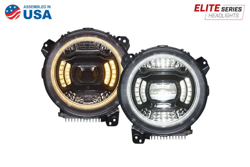Diode Dynamics 18-23 Jeep JL Wrangler Elite Max LED Headlamps-Headlights-Grocery Getter Performance