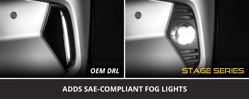 Diode Dynamics 19-22 Toyota RAV4 SS3 Add-On Fog Lamp Kit - White Sport-Fog Lights-Grocery Getter Performance
