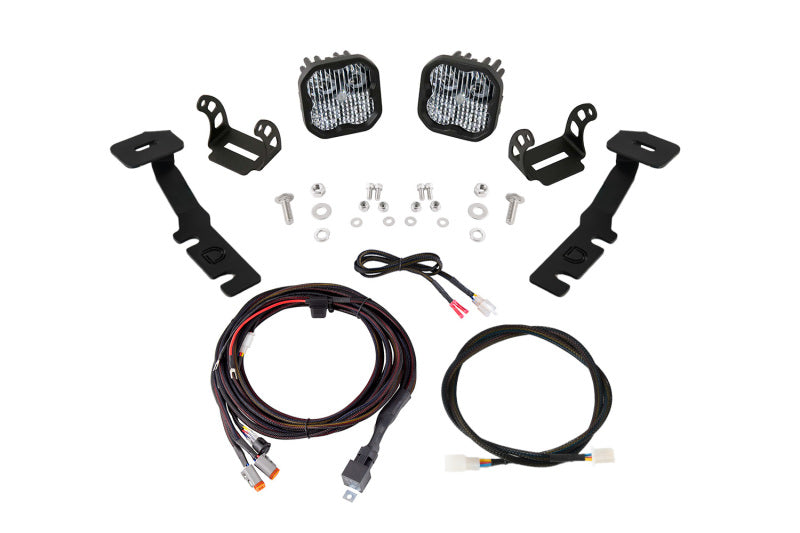 Diode Dynamics 19-25 Toyota RAV4 SS3 LED Ditch Light Kit - Pro White Combo-Light Bars & Cubes-Grocery Getter Performance