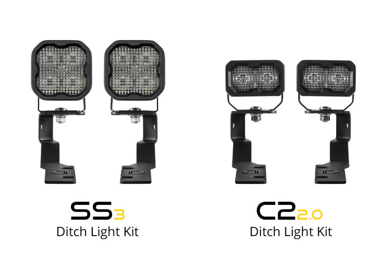 Diode Dynamics 19-25 Toyota RAV4 SS3 LED Ditch Light Kit - Sport White Combo-Light Bars & Cubes-Grocery Getter Performance