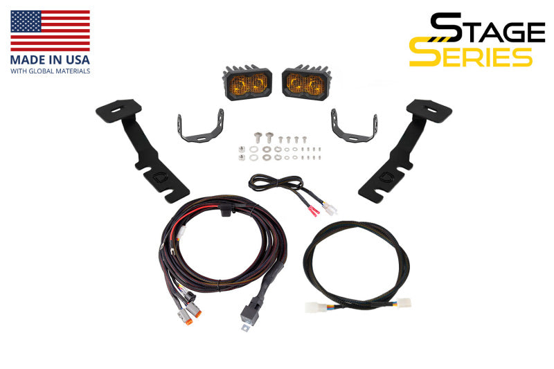 Diode Dynamics 19-25 Toyota RAV4 Stage Series Ditch Light Bracket Kit-Light Bars & Cubes-Grocery Getter Performance