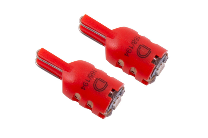 Diode Dynamics 194 LED Bulb HP5 LED - Red Short (Pair)-Bulbs-Grocery Getter Performance