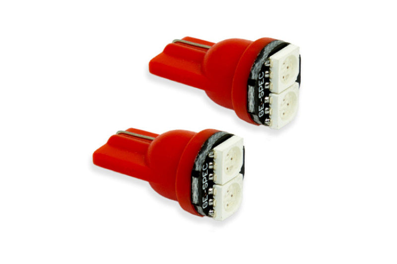 Diode Dynamics 194 LED Bulb SMD2 LED - Red (Pair)-Bulbs-Grocery Getter Performance