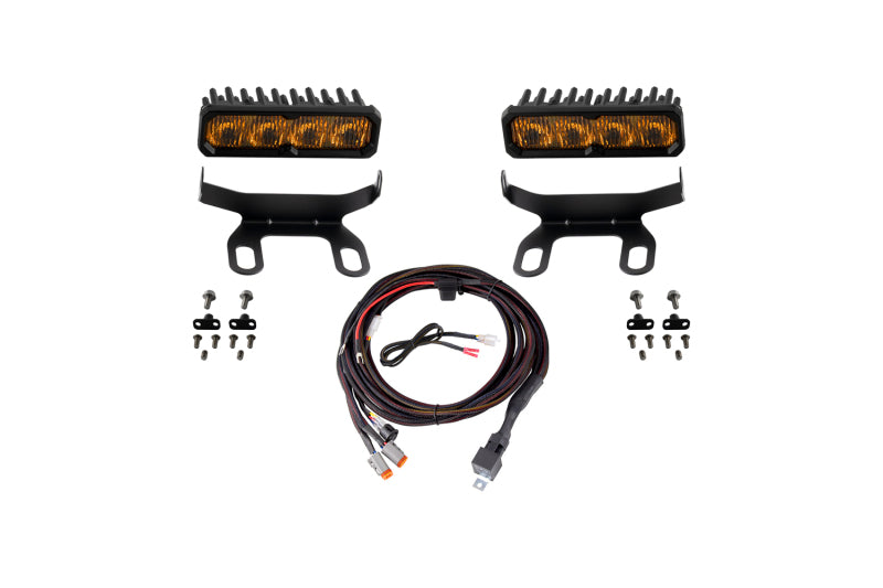 Diode Dynamics 2013-2018 Ram 1500 Ram Standard SS6 Max LED Kit Yellow Fog 3000K-Light Bars & Cubes-Grocery Getter Performance