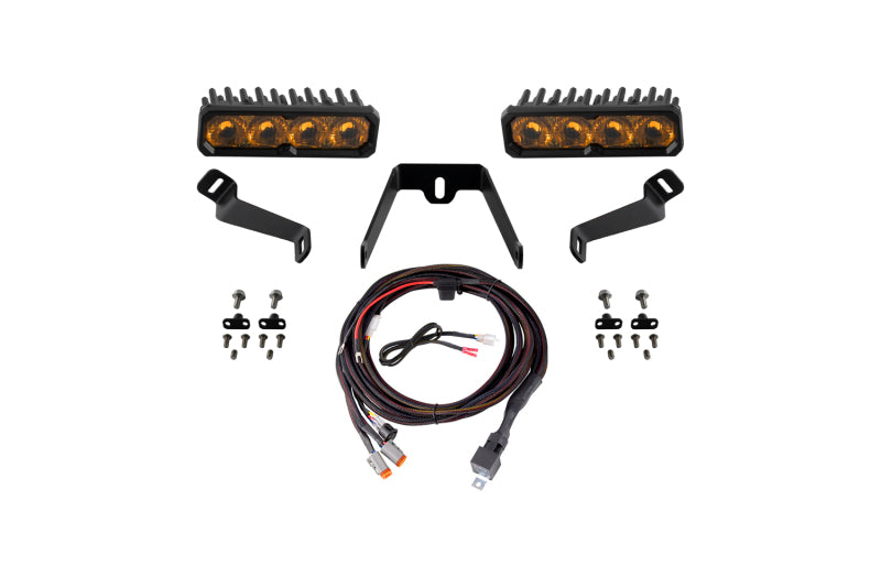 Diode Dynamics 2015-2017 Subaru WRX SS6 Sport LED Kit Yellow Driving 3000K-Light Bars & Cubes-Grocery Getter Performance