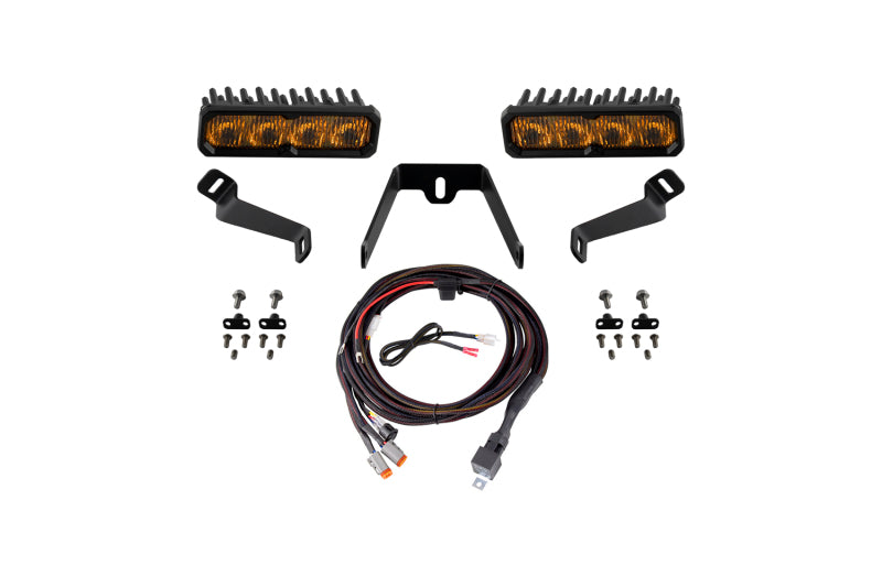Diode Dynamics 2015-2017 Subaru WRX SS6 Sport LED Kit Yellow Fog 3000K-Light Bars & Cubes-Grocery Getter Performance