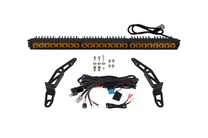 Diode Dynamics 2018-2026 Jeep Wrangler Jeep SS30 Bumper LED Kit Pro Yellow Driving 3000K-Light Bars & Cubes-Grocery Getter Performance